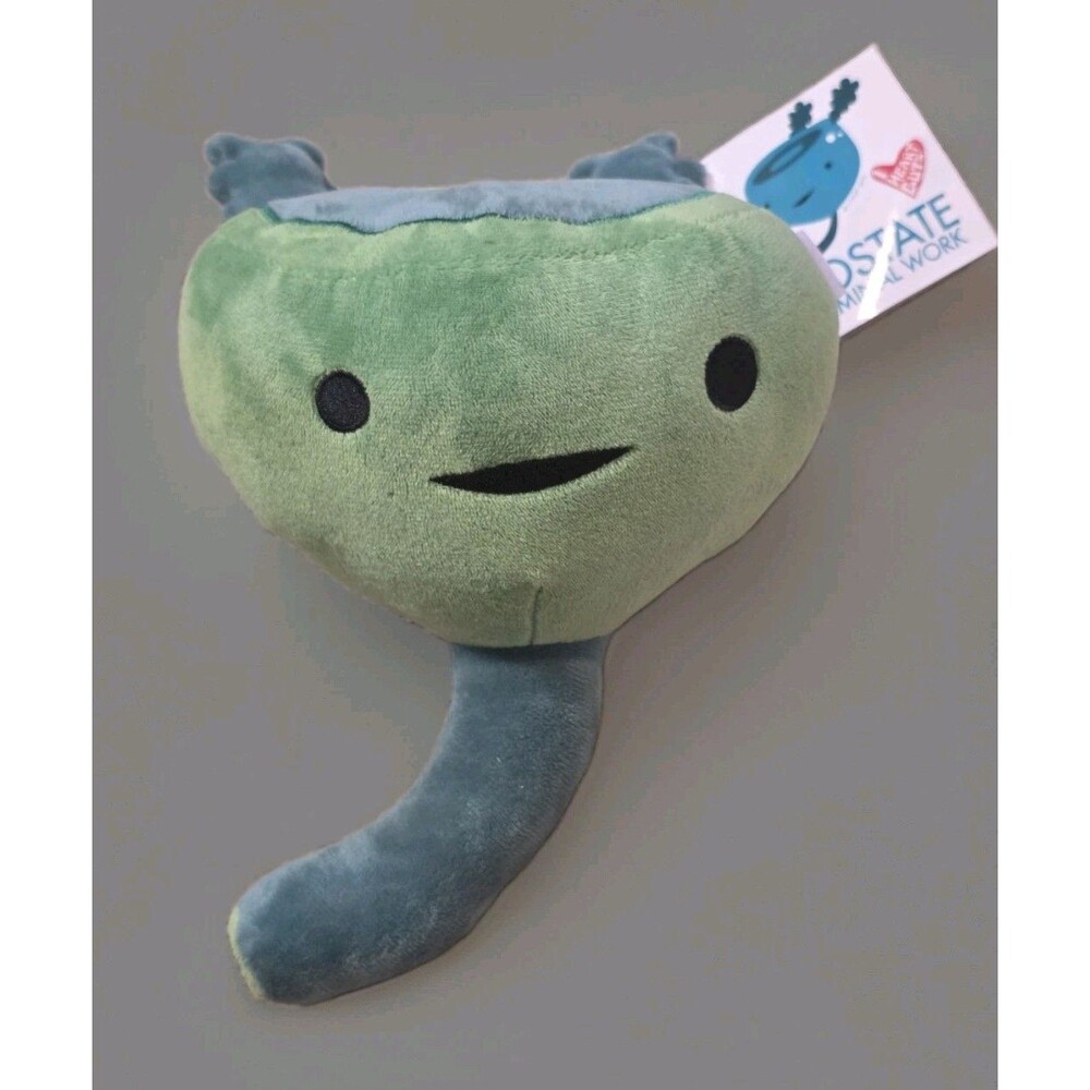 I Heart Guts Plush Prostate Gland Fluffy Stuffed Toy Pillow W/ Tag Educational